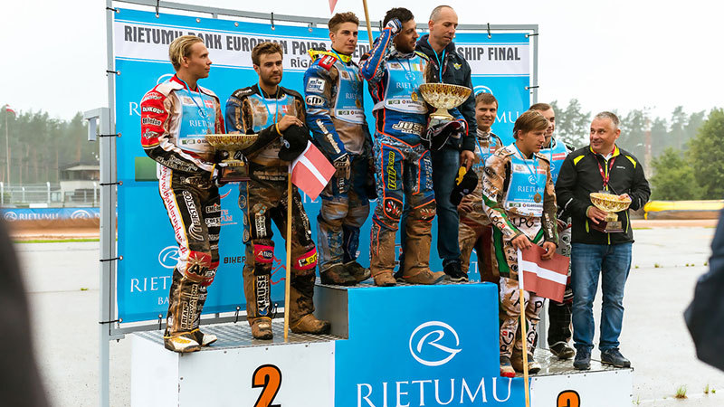Latvijas izlase Rīgā iegūst trešo vietu Eiropas čempionātā pāru spīdvejā